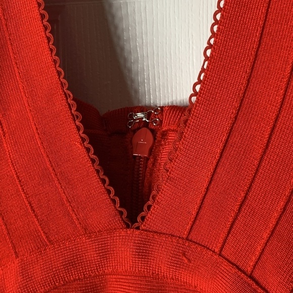 Beautiful Red Unbranded Womens Bandage Bodycon Sexy 𝐑𝐞𝐝 𝐃𝐫𝐞𝐬𝐬 Sz L - Picture 6 of 6